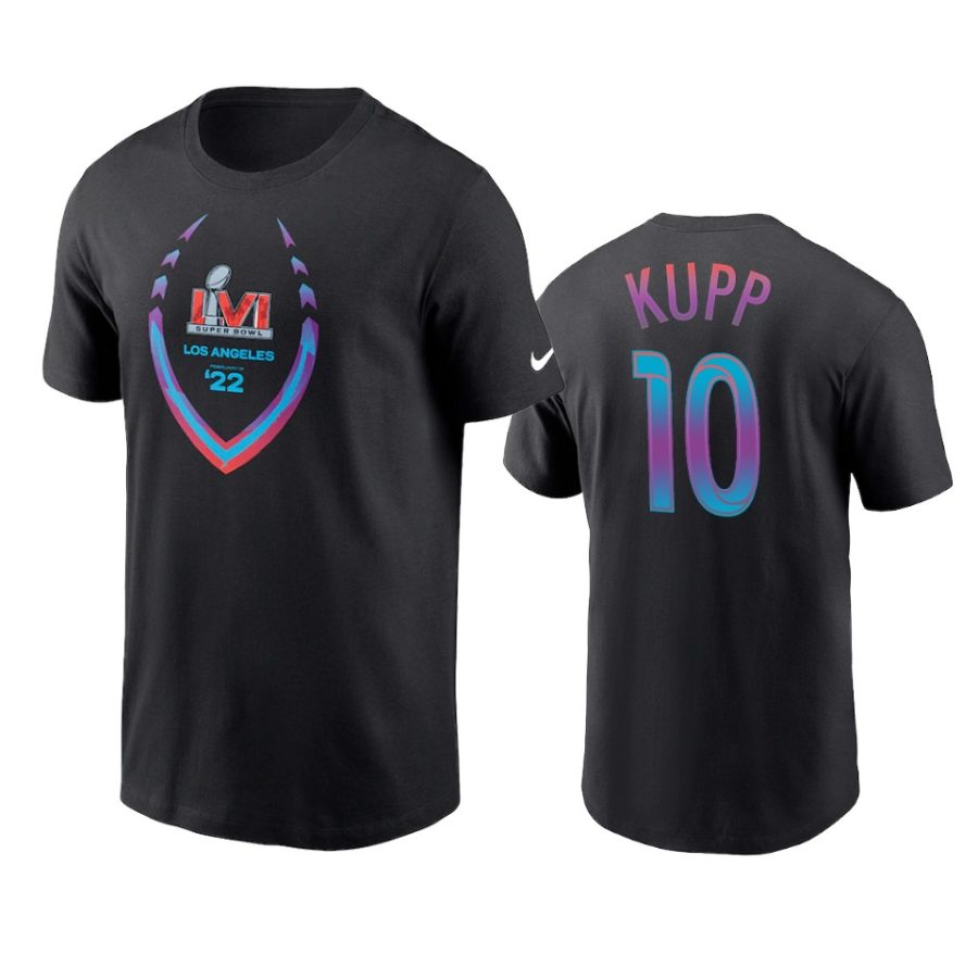 rams cooper kupp black super bowl lvi t shirt