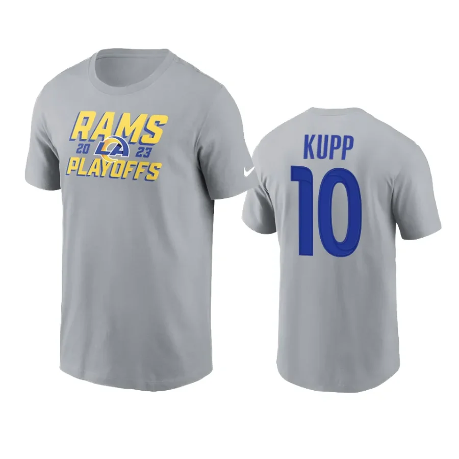 rams cooper kupp gray 2023 nfl playoffs iconic t shirt