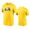 rams gold legend performance logo t shirt