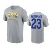 rams kyren williams gray 2023 nfl playoffs iconic t shirt