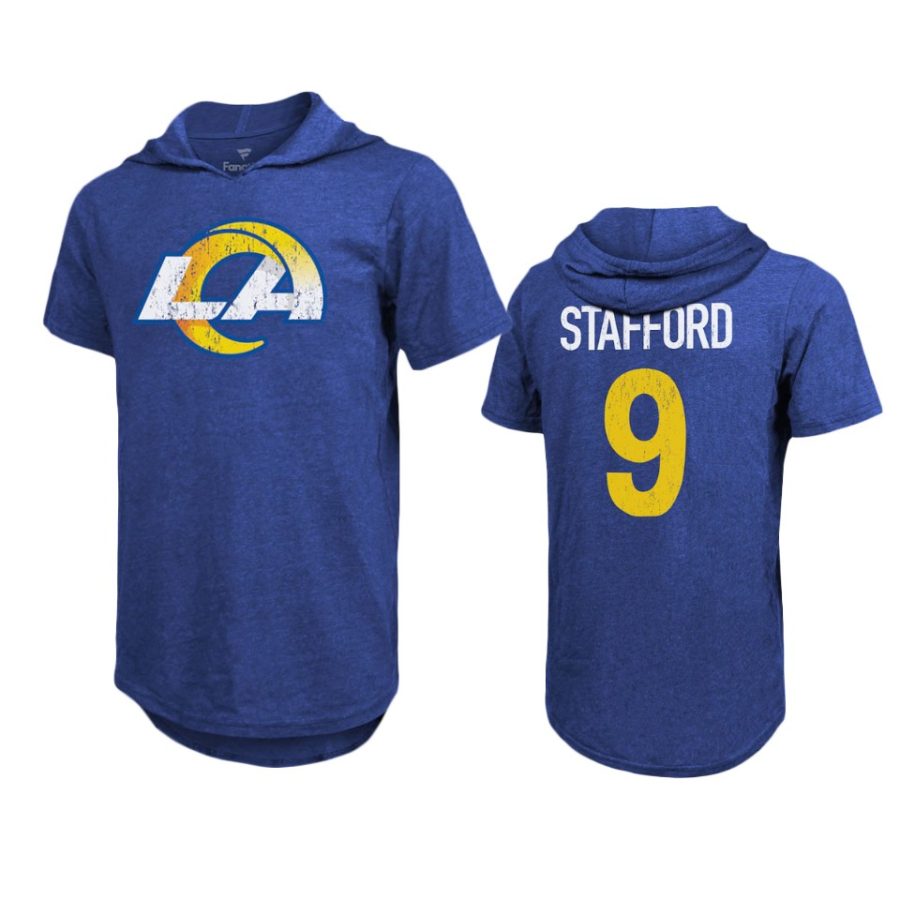 rams matthew stafford royal hoodie t shirt