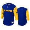 rams royal franchise player henley t shirt