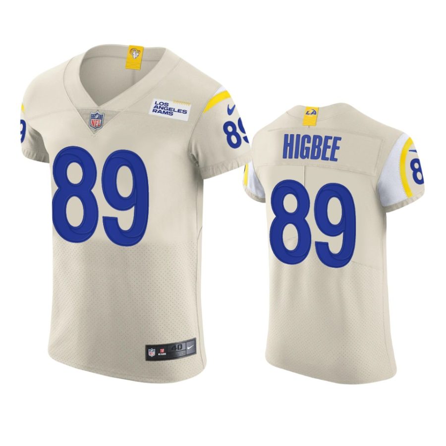 rams tyler higbee cream vapor elite jersey