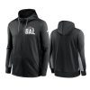 ravens black gray mascot performance full zip hoodie