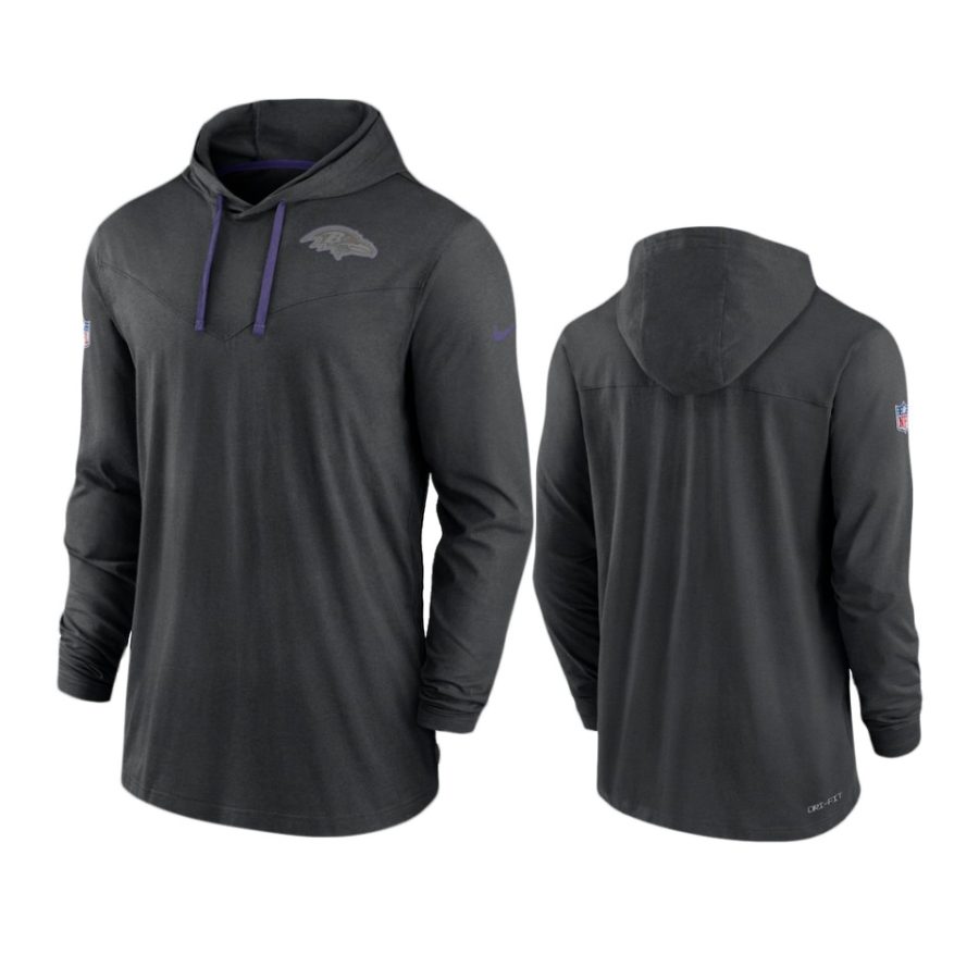 ravens black sideline pop hoodie