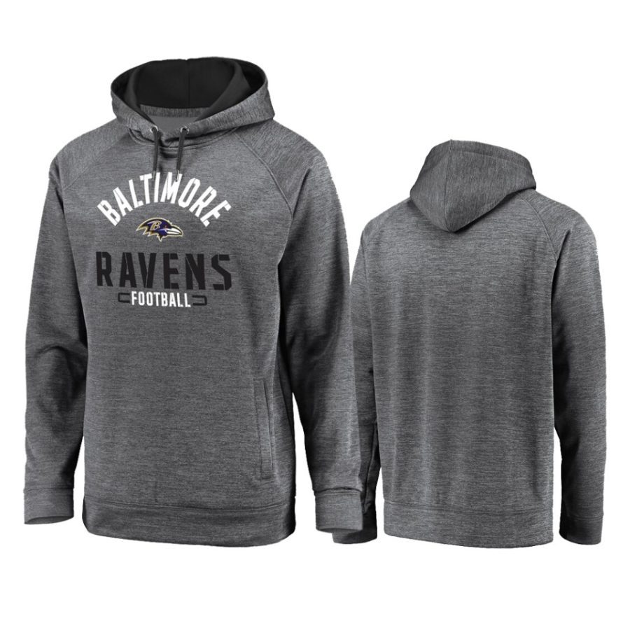 ravens gray battle charged raglan hoodie