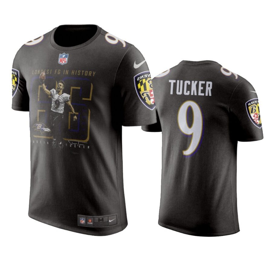 ravens justin tucker black longest field goal t shirt