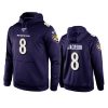 ravens lamar jackson purple game 100th season hoodie