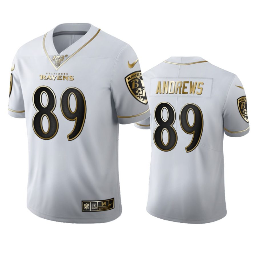 ravens mark andrews white golden edition 100th season jersey