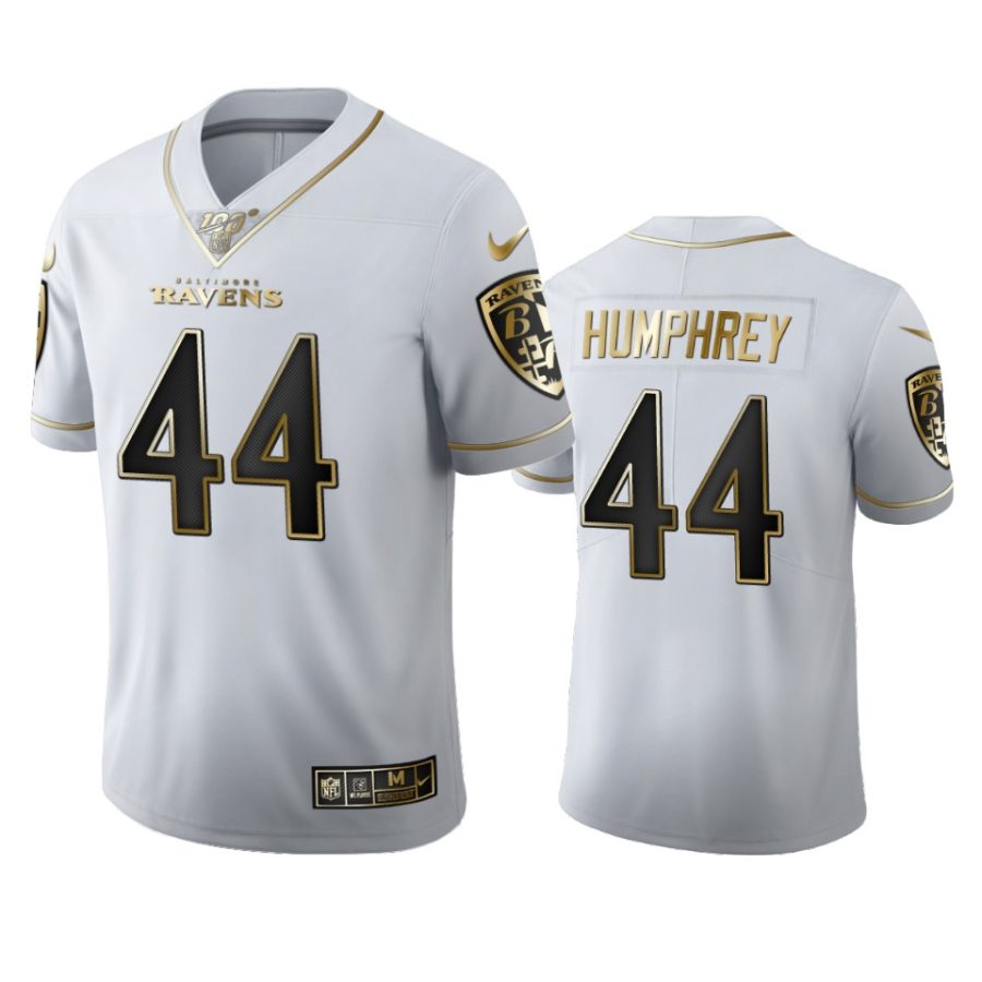 ravens marlon humphrey white golden edition 100th season jersey