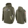 ravens olive 2022 salute to service therma hoodie