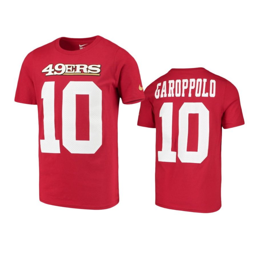 red youth jimmy garoppolo t shirt
