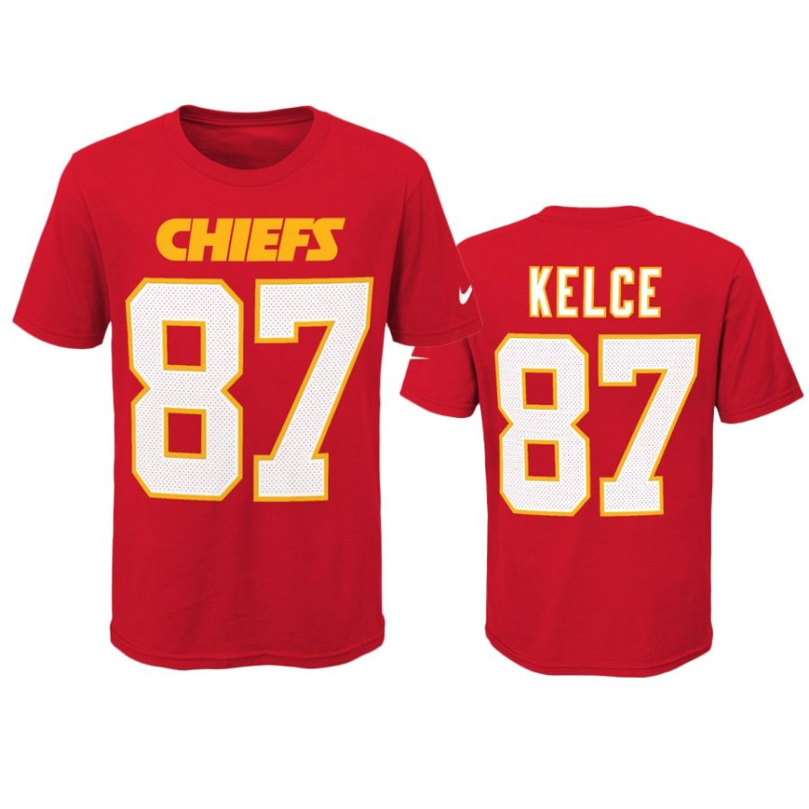 red youth travis kelce t shirt