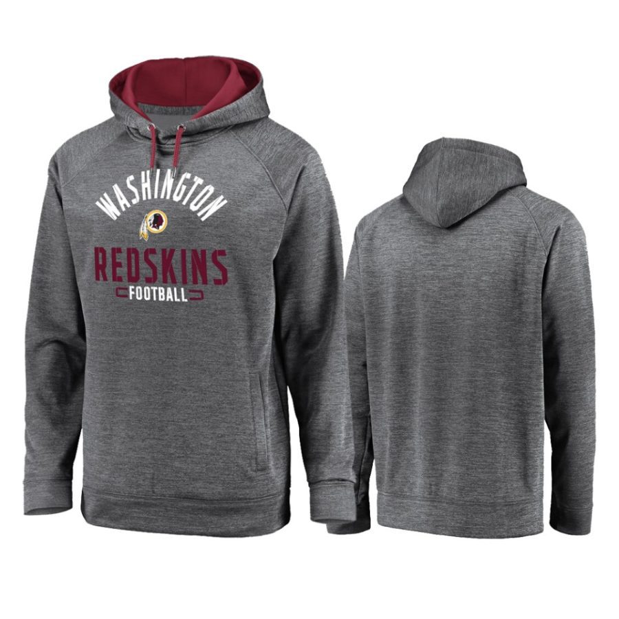 redskins gray battle charged raglan hoodie