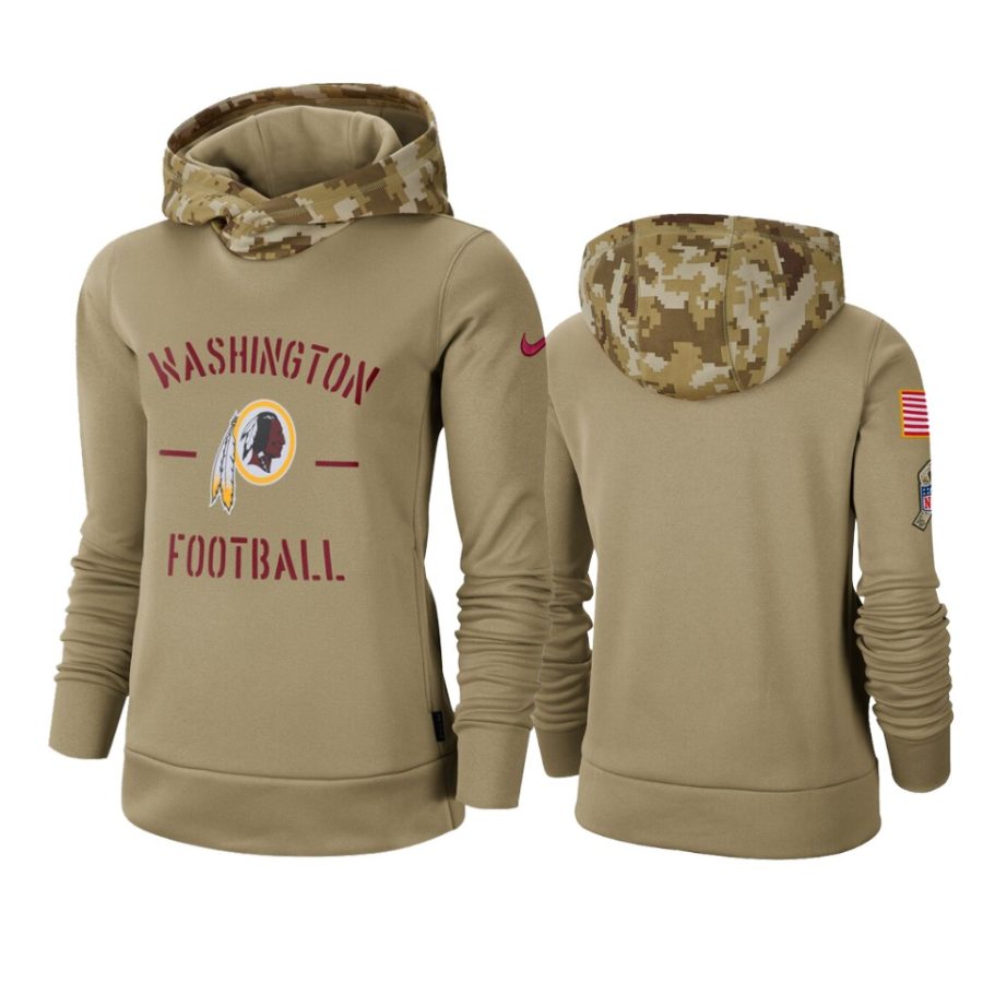 redskins khaki 2019 salute to service pullover hoodie