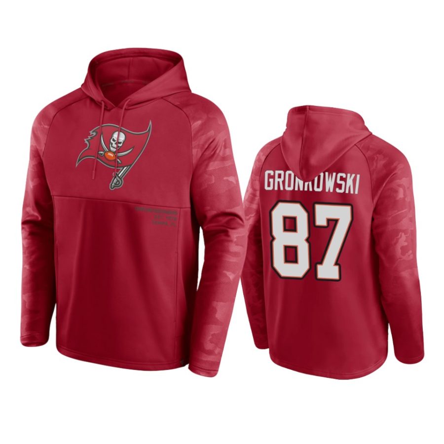 rob gronkowski buccaneers red shade defender hoodie