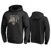 saints black arch smoke hoodie