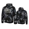 saints black camo pullover hoodie