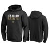 saints black iconic fade out hoodie