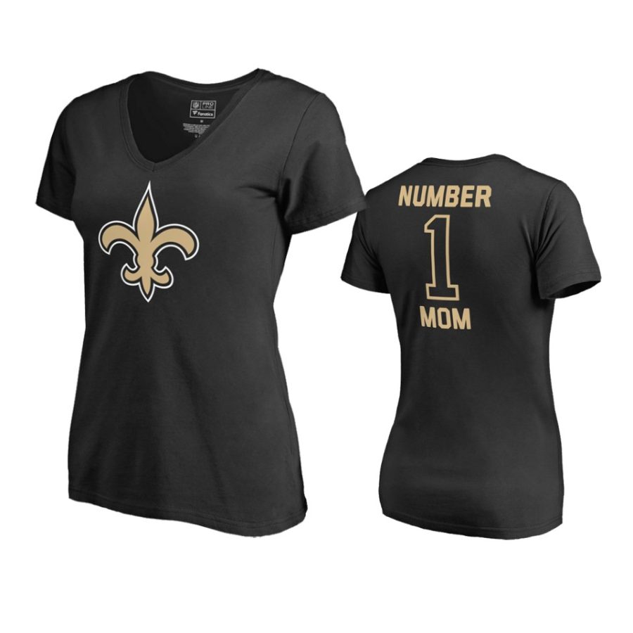 saints black number one mom t shirt