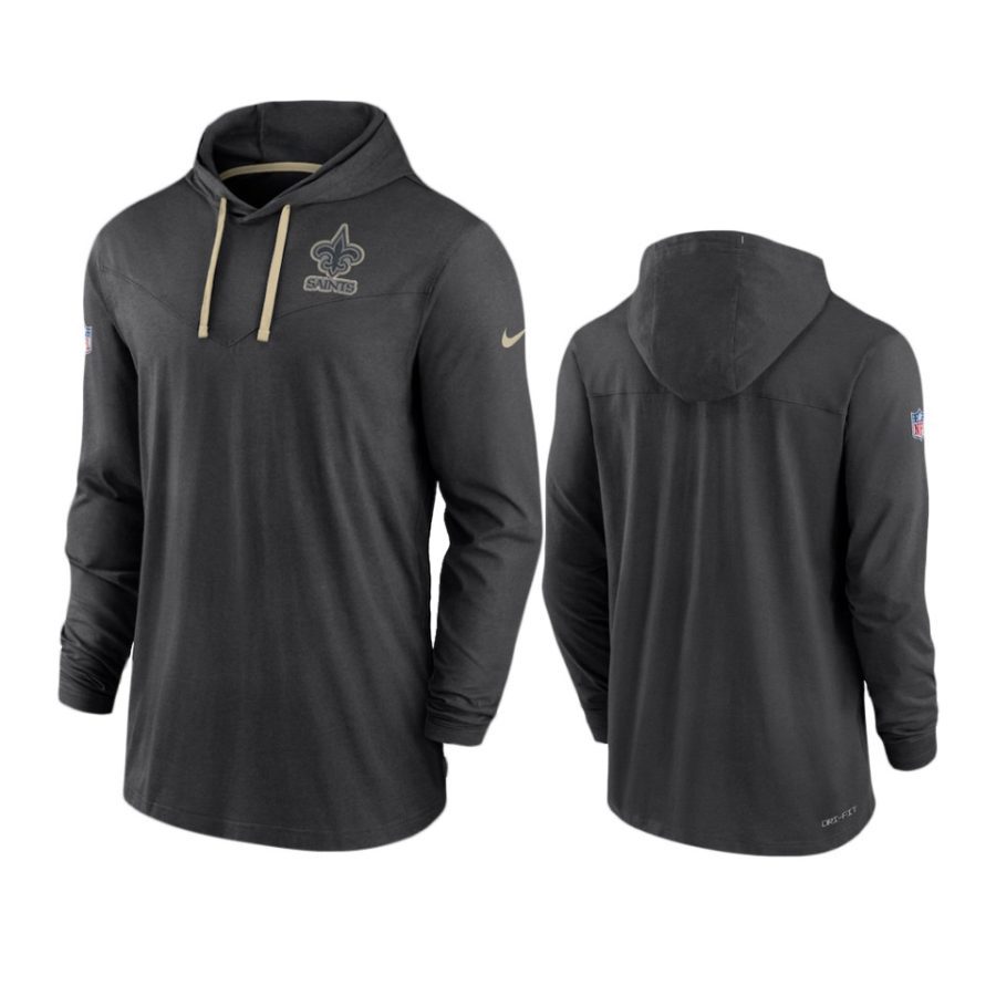 saints black sideline pop hoodie