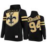 saints cameron jordan black big face hoodie