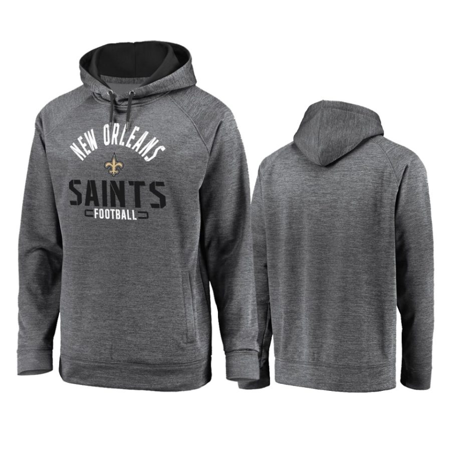 saints gray battle charged raglan hoodie