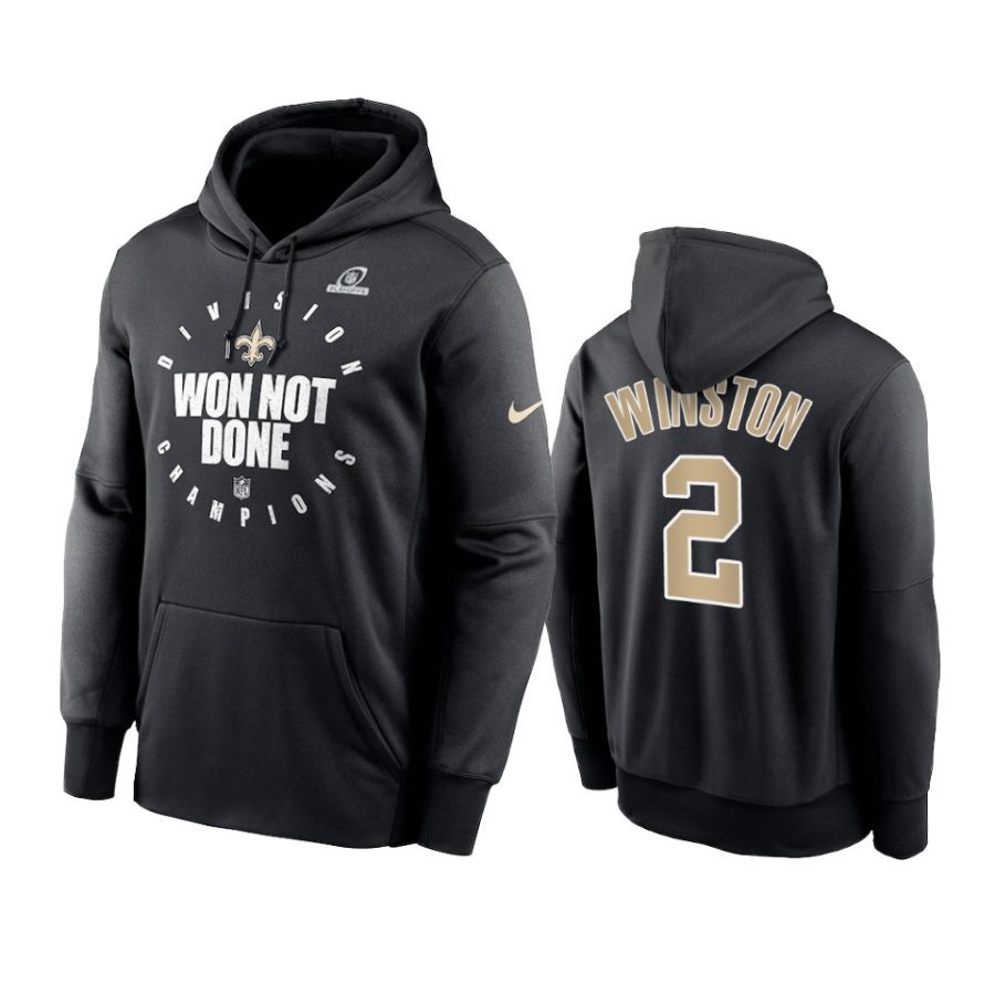 saints jameis winston black 2020 nfc south division champions hoodie