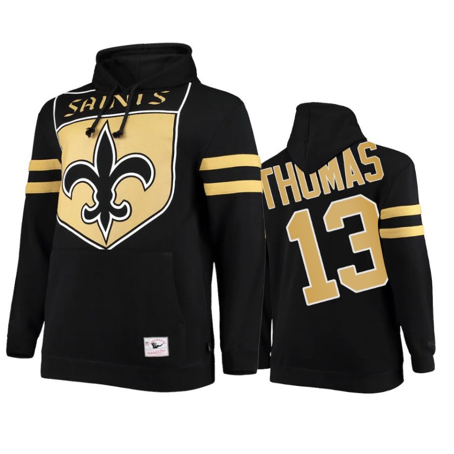 saints michael thomas black big face hoodie