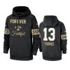 saints michael thomas black team logo forever faithful hoodie