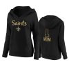 saints number one mom black hoodie