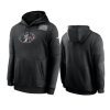 san francisco 49ers black crucial catch sideline performance hoodie