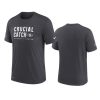 san francisco 49ers charcoal 2021 crucial catch performance t shirt