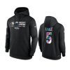 san francisco 49ers trey lance black 2022 nfl crucial catch therma hoodie