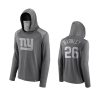 saquon barkley giants gray rally on transitional face covering hoodie