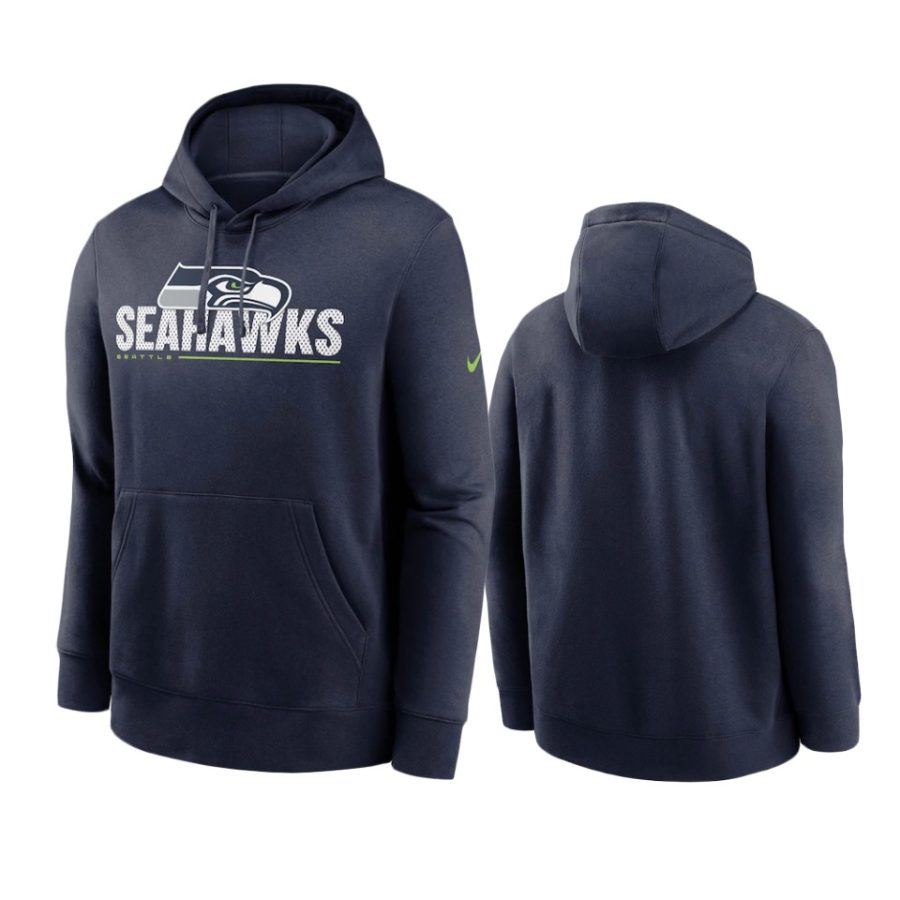 seahawks college navy impact club pullover hoodie