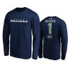 seahawks college navy number 1 dad long sleeve t shirt