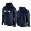 seahawks college navy pullover club fleece hoodie