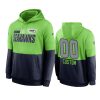 seahawks custom green navy sideline impact lockup hoodie