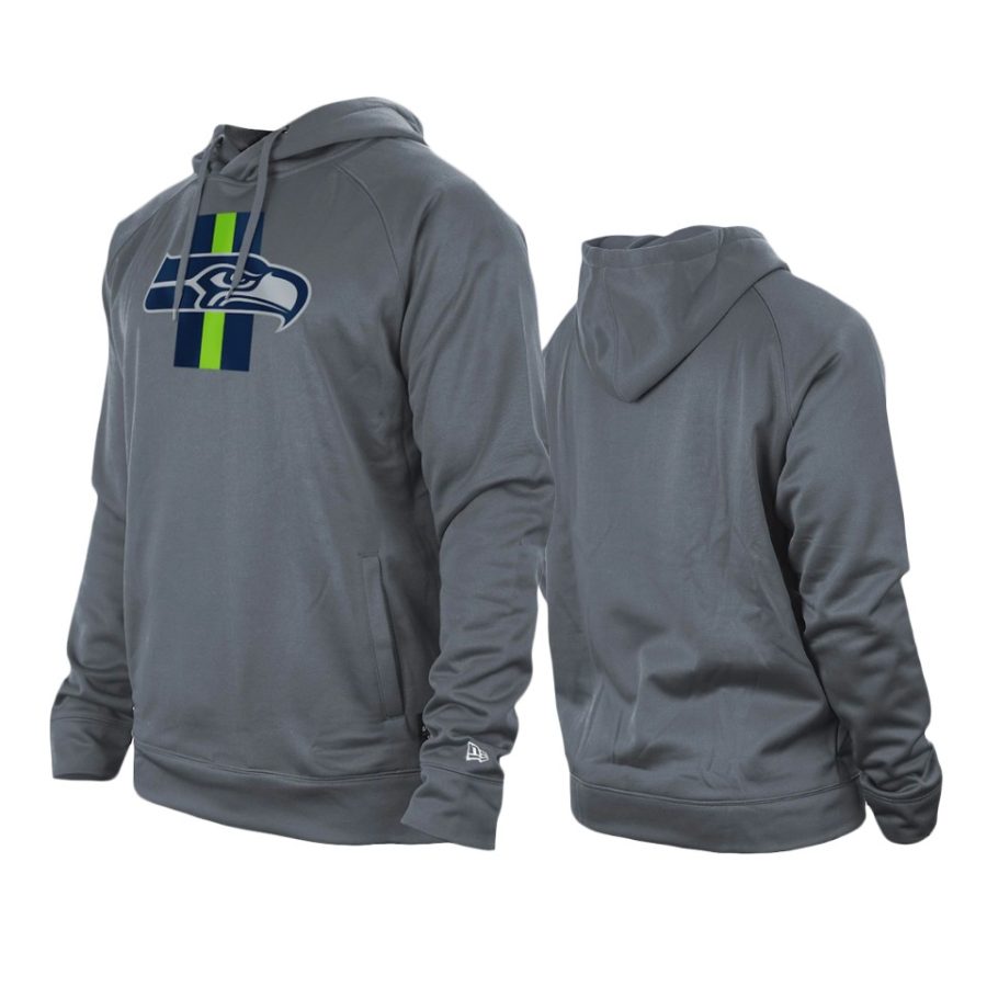 seahawks gray training camp raglan hoodie