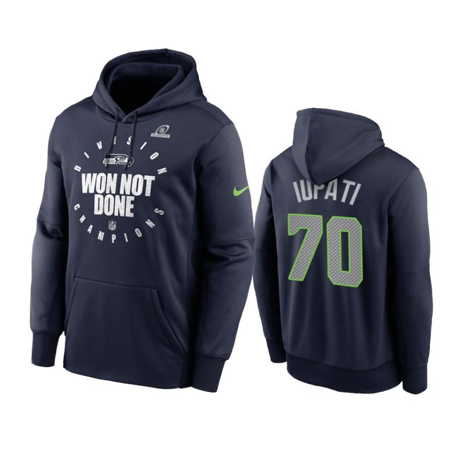 seahawks mike iupati navy 2020 nfc west division champions hoodie