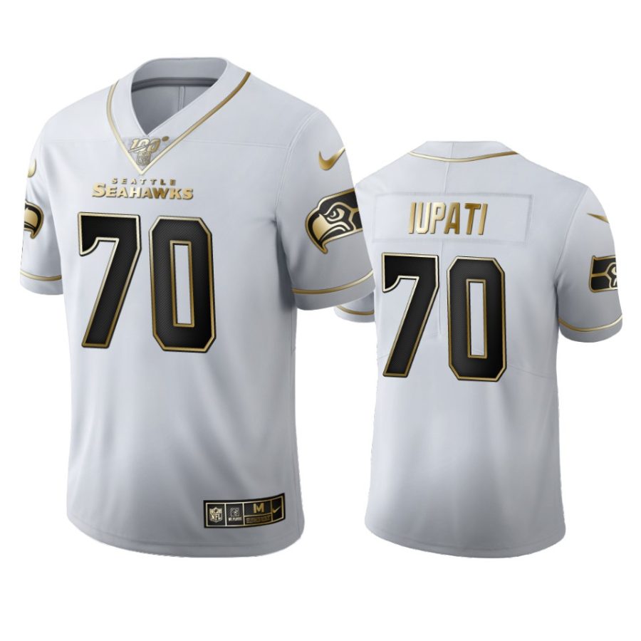 seahawks mike iupati white golden edition 100th season jersey