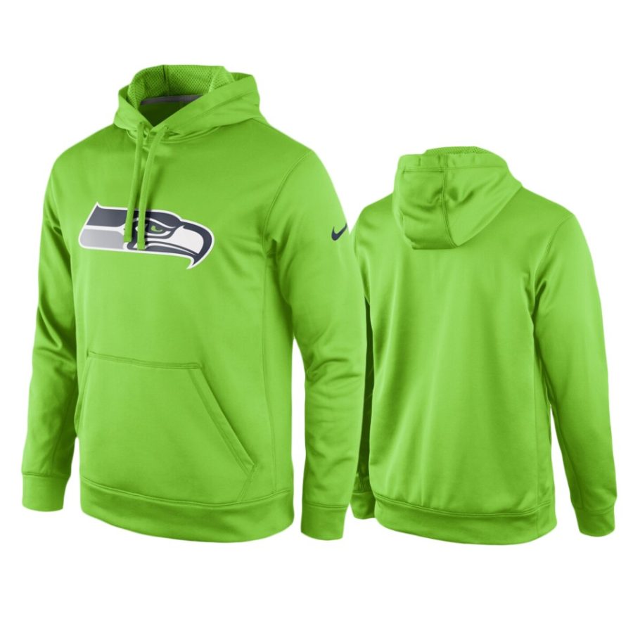 seahawks neon green circuit logo hoodie