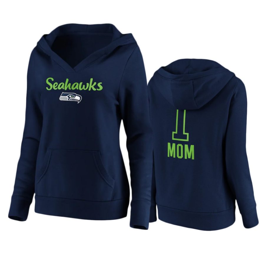 seahawks number one mom navy hoodie