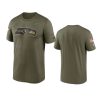 seahawks olive 2021 salute to service legend performance t shirt