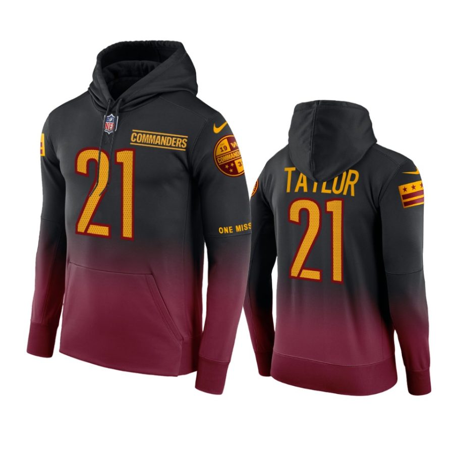 sean taylor commanders burgundy color crash hoodie