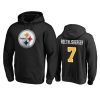 steelers ben roethlisberger black personalized hoodie