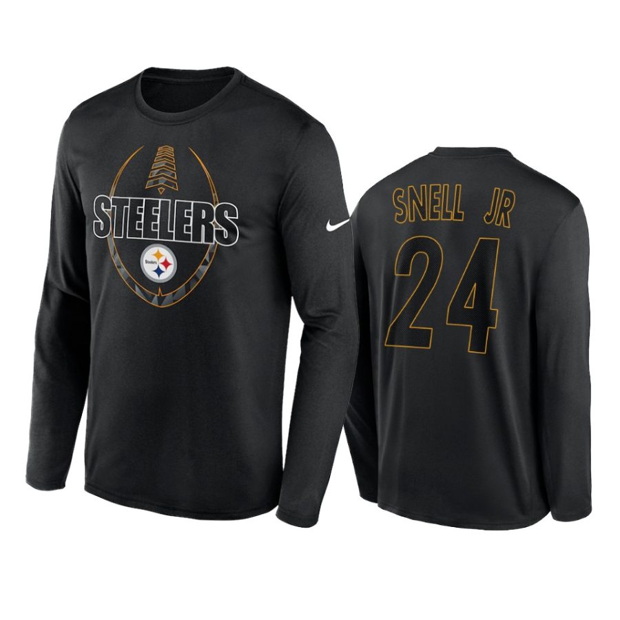 steelers benny snell jr. black icon legend performance t shirt