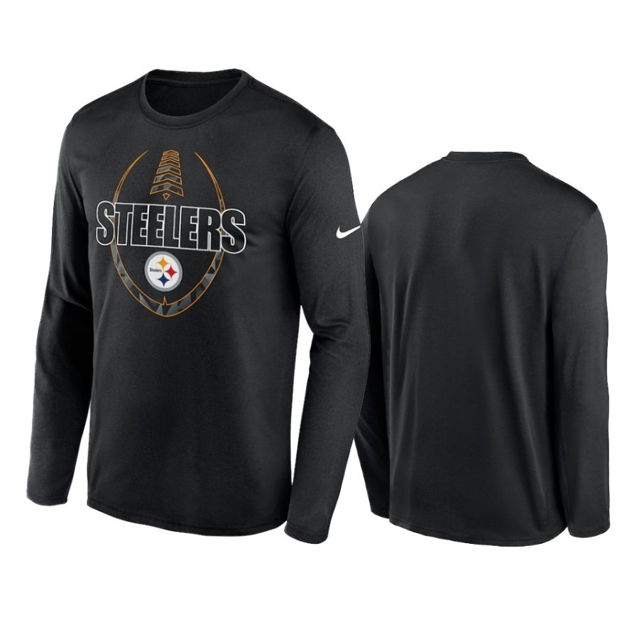 steelers black icon legend performance t shirt