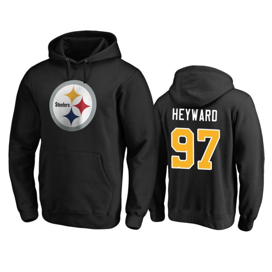 steelers cameron heyward black personalized hoodie